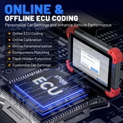 XTOOL D7 BT V2.0 Bi-Directional Scan Tool, Full System OBD2 Scanner Bluetooth with ECU Cod-ing, FCA, 36+ Services, 3-Year Free Update