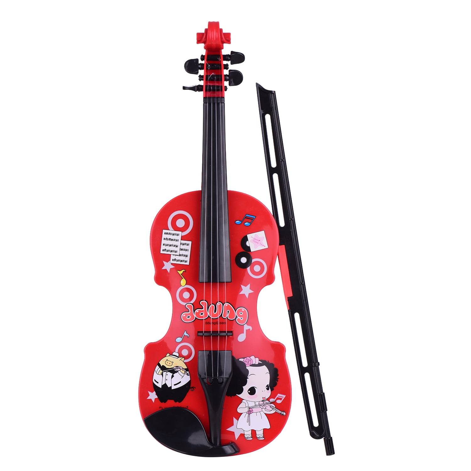 Electric Plastic Violin Musical Instrument w/Music & Light Kids Toy Playset 