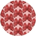 thumbnail image 1 of Ahgly Company Indoor Square Patterned Love Red Area Rugs, 3' Square, 1 of 6