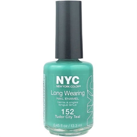 NYC Color Long Wearing Nail Enamel, 152 Tudor City Teal, 0.45 Fl. Oz.