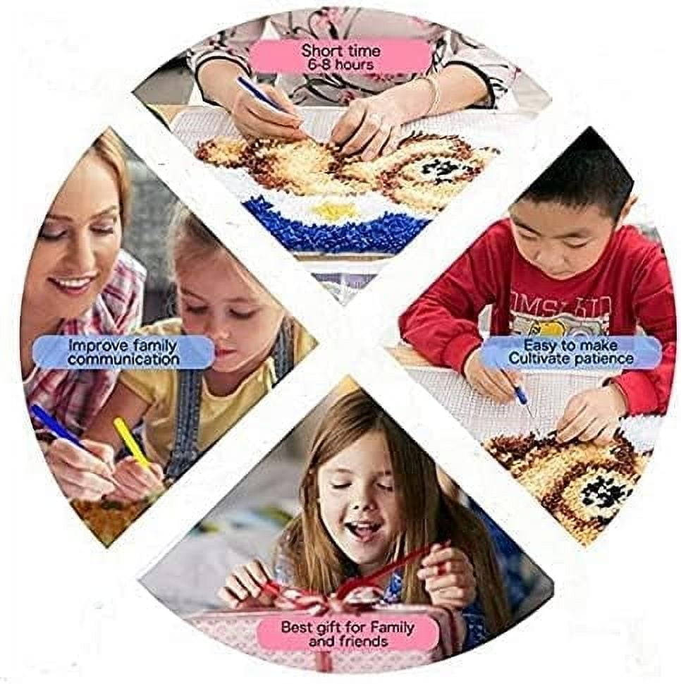 ShowNiceArt Latch Hook Rectangle Rug Kits，Halloween | for Adults Needle Crochet Yarn Embroidery Carpet Hook 50 × 38cm / 19.7 * 15.0 inches