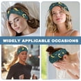 thumbnail image 6 of COEQINE Galaxy Moon Nurse Button Headband Elastic Sports Headbands Thick Non-Slip Hair Bands for Women Sport Headbands for Men Basketball Medical Headbands with Buttons for Hospital Use, 6 of 7