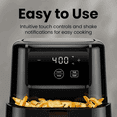 thumbnail image 6 of 2 Quart Mini Air Fryer with Digital Timer Shake Reminder and Nonstick Dishwasher Safe Basket Black, 6 of 6