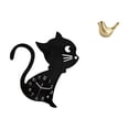 thumbnail image 1 of Reloj De Pared Moderno De Acrílico Con Forma De Gato Y Pájaro Dorado, Estatua De Animal, Escultura Para Sala De Estar, Oficina, Decoración Del Hogar, Adorno De Regalo, 1 of 8