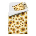 thumbnail image 2 of White Sunflower Duvet Cover and Pillowcase Set for Single Bedding, Bedroom Accessories for Kids Teens, 2 of 5