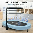 thumbnail image 2 of 56" Double Toddler Trampoline with Adjustable Handle, Foldable Kids Trampolines Indoor/Outdoor, 2 of 6