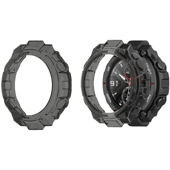 Compatible for Amazfit T-Rex Case, YOUkei Silicone TPU Protective Case Cover Compatible for Amazfit T-Rex Smartwatch (2