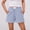 Dark Blue, variant on Women's Casual Checkered Button-Front Shorts with Elastic Waist and Side Pockets - Soft Breathable Fabric for Summer Comfort