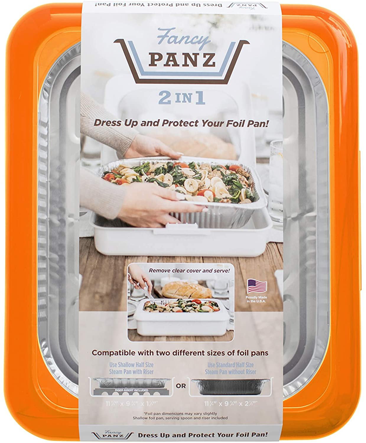 Fancy Panz Foil Pan Travel Cover, Storage and Serving - Lehman's