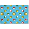thumbnail image 1 of Nintendo Officially Licensed Super Mario Fleece Blanket | Super Soft Warm, 1 of 7