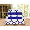 thumbnail image 3 of Elegant Comfort Luxury Soft Bed Sheets Quatrefoil Pattern 1500 Thread Count Percale Egyptian Quality Softness Wrinkle and Fade Resistant (6-Piece) Bedding Set, Full, Duke Blue, 3 of 15