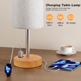 thumbnail image 4 of Lámpara de mesa Fenmzee Touch Cream, regulable en 3 direcciones con carga USB, 4 of 7
