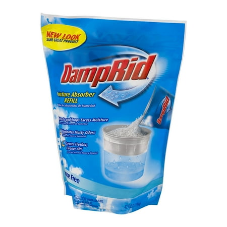 What is damprid used for Damp Rid is a very simple product. It is mostly made of anhydrous calcium chloride. The chemical is what they call deliquescent, meaning that it absorbs so much moisture from the air that it dissolves.
