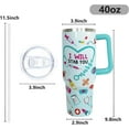 thumbnail image 6 of 40oz Nurse Tumbler with Handle & Straw - Nurse Appreciation Gifts for Women & Men, Nurses Week, New Nurses, NICU Nurse, RN, LPN, 6 of 6