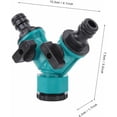 thumbnail image 3 of Double Y Valve Garden Hose Splitter, Big Expansion With Quick Connection To Water Pipes, Durable Material For Rust-Resistant Durability, Outdoor Watering Tool For Wide Application, 3 of 5