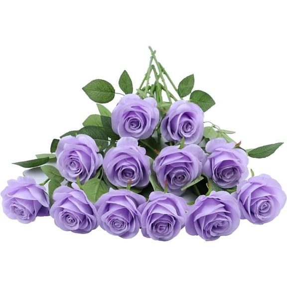 Artificial Rose Flower Dusty Rose Flowers Silk Flowers pcs with Long Stem Silk Roses Bouquet for Wedding Bridal Shower Party Home Decoration