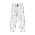thumbnail image 4 of Goofa Rabbit Eating Printed Soft Pajama Pants for Men, Wide Leg Comfy Casual Lounge Yoga Pants-XX-Large, 4 of 9
