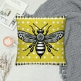 thumbnail image 2 of GOSMITH Summer Pillow Covers , Bee Polka Dots Decorative Yellow Throw Pillow Covers Cute Farmhouse Cushion Pillow Covers for Sofa Couch Outdoor Decor, 2 of 5