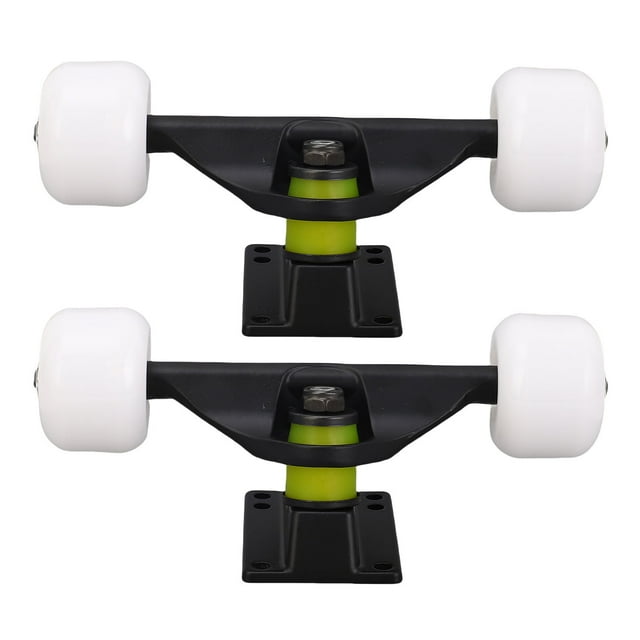Ensemble de Roues pour Planche à Roulettes Trucks, Lot de 2 Roues de 5 Pouces en Alliage d'Aluminium pour Street Trucks 45mm pour Performance de Patinage de Rue