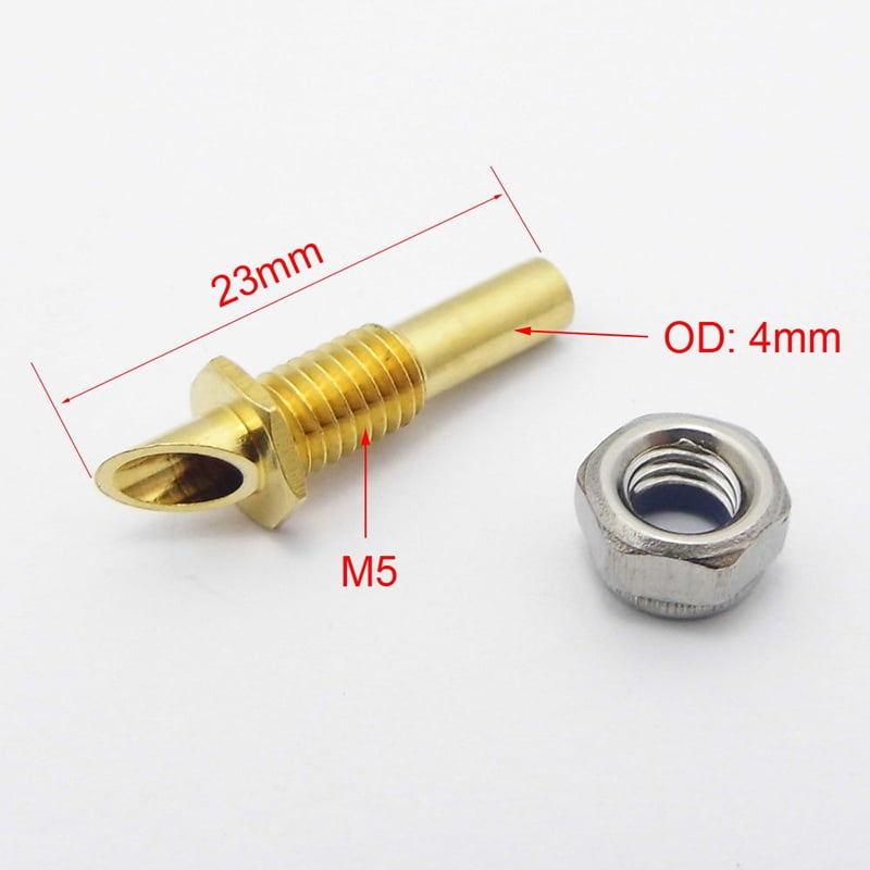M5 Copper 2* Pick Up Inlet Nozzle Cooling Nipple For RC Model Boat M5 Thread