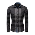 thumbnail image 2 of Fredd Marshall Men's 100% Cotton Long Sleeve Plaid Button-Down Shirt, 2 of 8