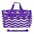 thumbnail image 2 of World Traveler 19-inch Carry-On Shoulder Duffel Bag - Fuchsia White Chevron, 2 of 6