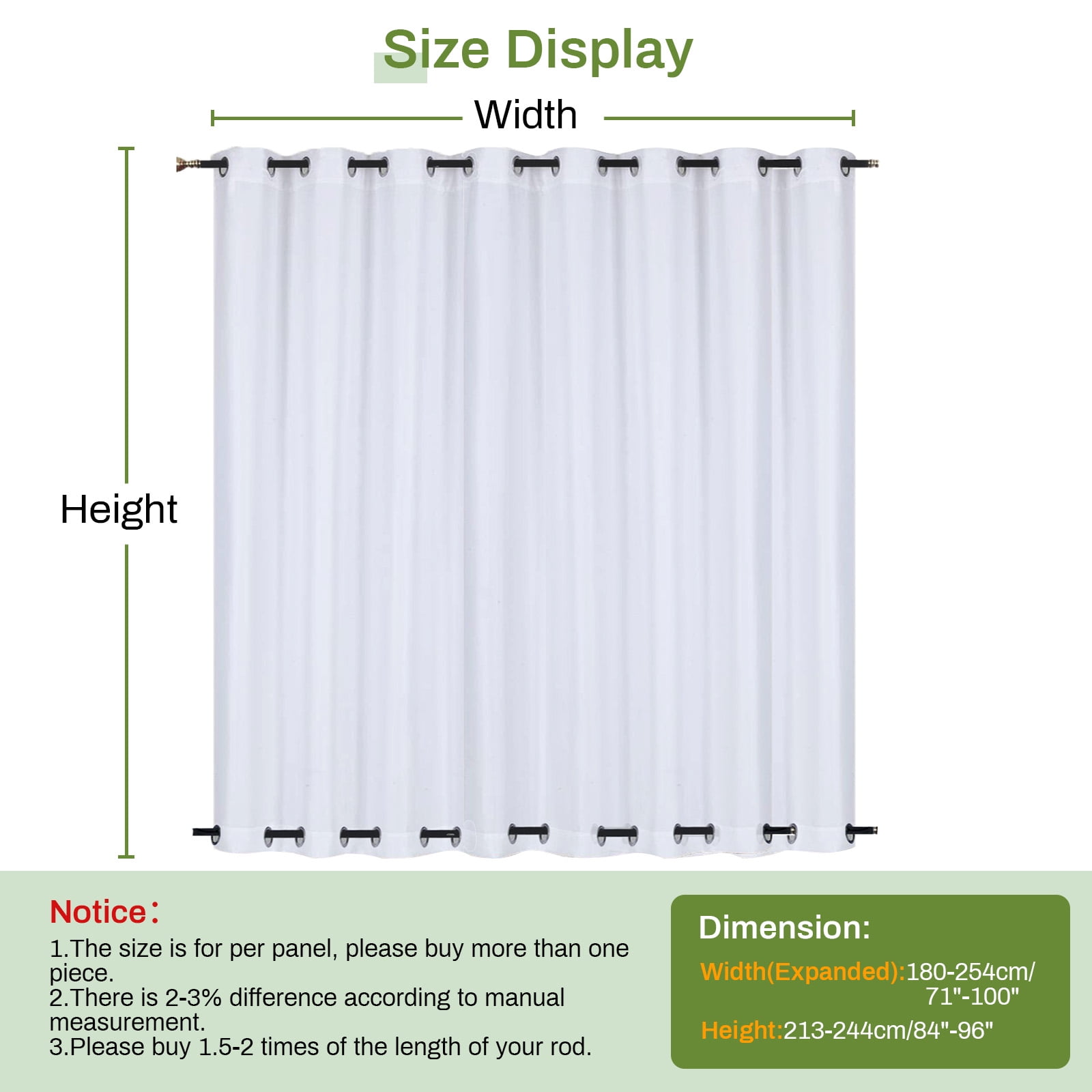 BTTO Patio Sheer Windproof & Waterproof Outdoor Curtain for Porch Yard Lawn Garden, Divider Window Screening Gauze Top & Bottom Fixed Eyelets, 1 Panel