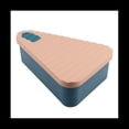 thumbnail image 3 of Pizza Leftover Storage Container,Pizza Organizer Box Save Space Reusable Pizza Slicone Storage Container Blue,1 x Pizza Storage Box,Blue&Pink, 3 of 9