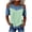 Green, variant on Women's Denim Spliced Polka Dot Print Tops Trendy Cut Out Cold Shoulder Tunic Blouses Loose Fit Dressy Casual Crew Neck Short Sleeve Tshirts M
