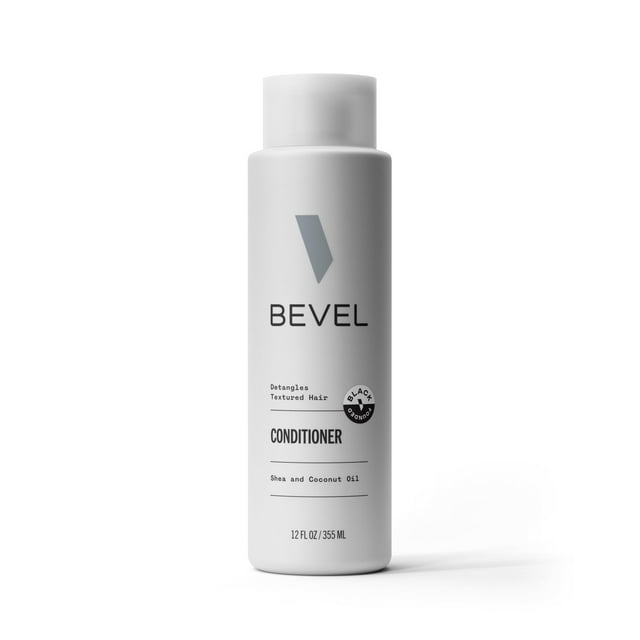 Acondicionador de cabello biselado para hombres con aceite de coco y manteca de karité Acondicionador sin sulfato para cabello texturizado Hidrata las condiciones y desenreda el cabello 12 oz (el emba