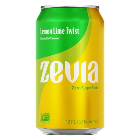 Zevia Zero Sugar  Lemon Lime Twist Soda  12 Fl Oz (Pack of 24)
