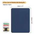 thumbnail image 2 of 8 Pcs Parches de planchar con kit de costura 4.9"x3.7" Parches para ropa Parches de planchar para jeans, bolsas Azul Marino, 2 of 6