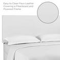 thumbnail image 6 of Modway Taylor Full/Queen Upholstered Faux Leather Headboard in White, 6 of 7