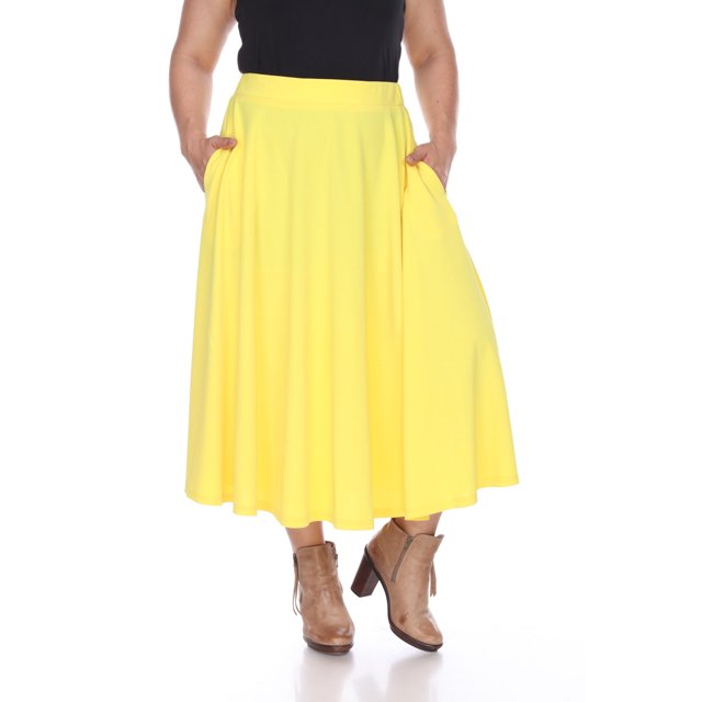 White Mark Jupe Midi Évasée Tasmin pour Femmes