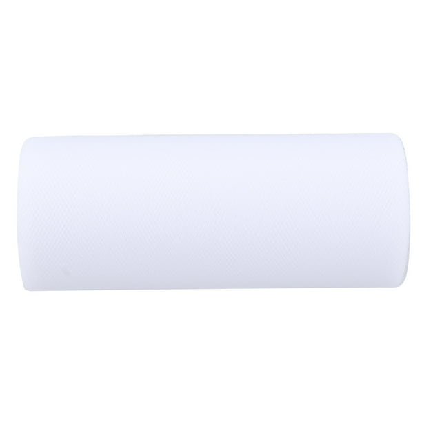 Rollo de tul Bling Bling Manualidades de malla decorativas de colores 100 yardas color blanco