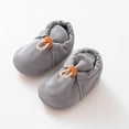 thumbnail image 5 of ZACPNCV Newborn Baby Cotton Booties Non-Slip Sole for Toddler Boys Girls Infant Winter Warm Fleece Cozy Socks Shoes Dark Gray, 5 of 7