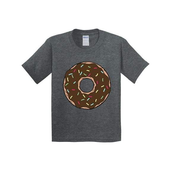 Inktastic Chololate Donut with Sprinkles Youth T-Shirt
