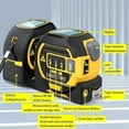 thumbnail image 4 of SURJDE Measurin Sight 3-in-1 Infrared Laser Tape Measuring, Laser Tape Measure, 3 in 1 Digital Distance Meters with LED Display, Single/Continuous, Level, Area Pythagorean Measurement (40M), 4 of 7