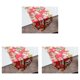 thumbnail image 2 of sweethay Camino de navideño fruta roja anciano sombrero cabeza clarete flores blancas mantel fiesta cena decoración Type1 NO1, 2 of 3