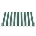 thumbnail image 2 of Awntech 5.375 ft Dallas Retro Fixed Awning Acrylic Fabric, Forest/White Stripe, 2 of 2
