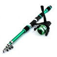 thumbnail image 2 of Fishing Pole Set Full Kits With Telescopic Fishing Rod And Spinning Reel Baits Hooks Travel Pole Set, 2 of 9