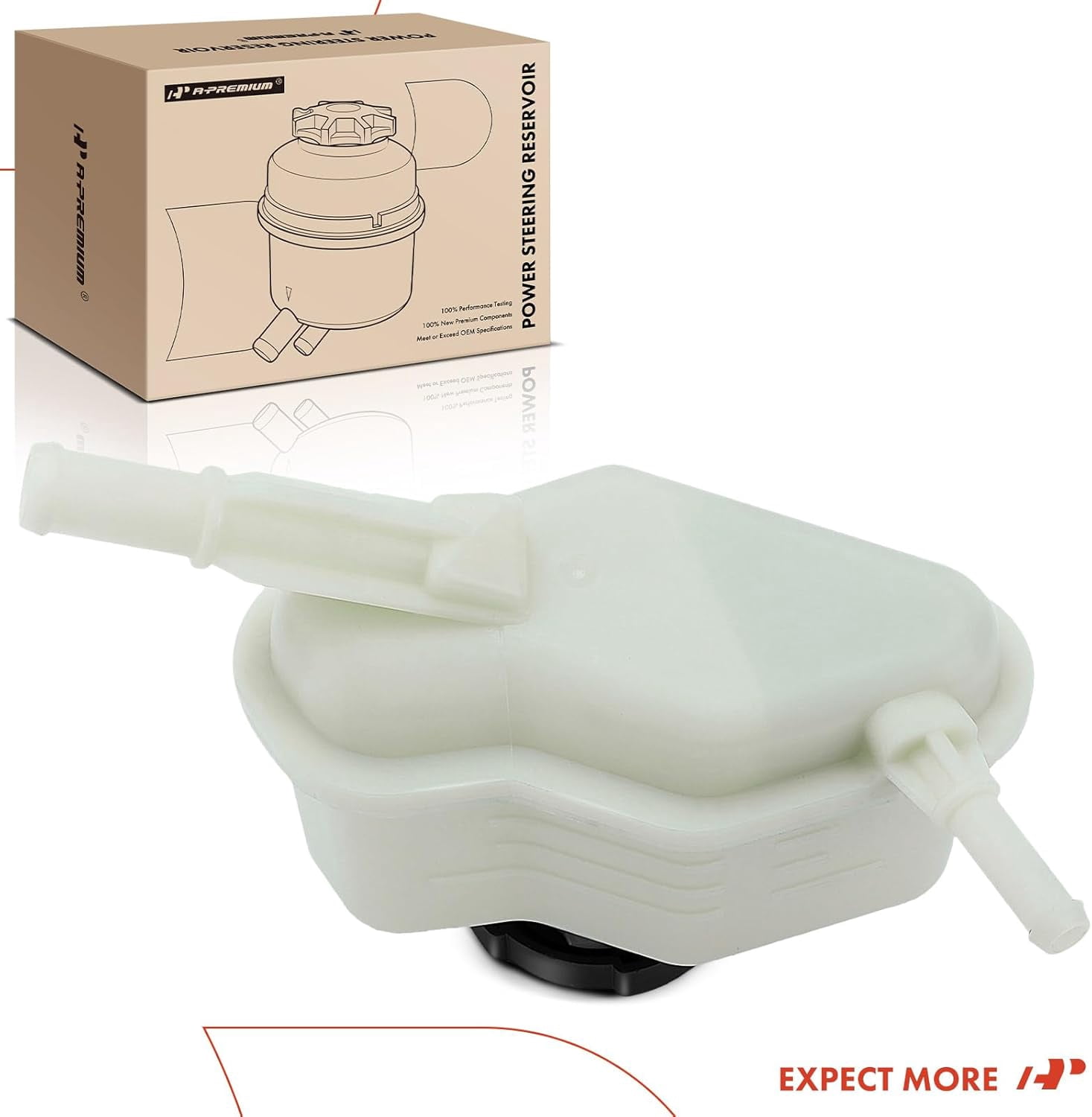A-Premium Power Steering Reservoir/Tank with Cap Compatible with Nissan Altima 2007-2013 & Maxima 2009-2014