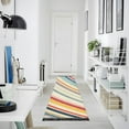 thumbnail image 4 of Yayeee Runner Rug for Bedroom 2'x6' Machine Washable Hallway Non Slip Mat, Striped Pattern, 4 of 8