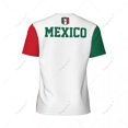 thumbnail image 3 of Exclusive design Mexico Flag Grain 3D Printed Men For Running Bike Soccer Tennis Fitness Sports tshirt Mesh Fans Short T-shirt, 3 of 10