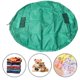 thumbnail image 2 of Green multifunctional waterproof toy bag with drawstring for indoor and outdoor storage, 140 cm in diameter, play mat., 2 of 5