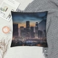 thumbnail image 2 of Sheronv City Skyline Graphic Decorative Throw Pillow Cover for Home Couch Living Room Bed Sofa - High-Quality Year-Round Use for Car Bedroom - 1PC 12x12in, 2 of 5