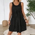 thumbnail image 3 of FRSASU Summer Dresses for Women Sleeveless Casual Floral Loose Tank Beach Sundress with Pockets Black, 3 of 7