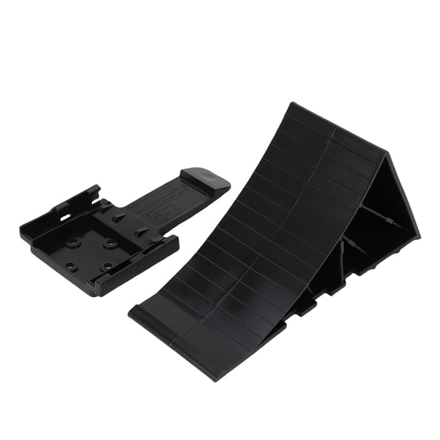 Tire Chocks, High Stability Black Wheel Chocks Reliable Performance with Mounting Bracket for Boat Trailers RV Truck