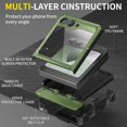 thumbnail image 3 of Funda de teléfono TONGATE para Samsung Galaxy Z Flip 6 5G 2024 Verde, 3 of 8