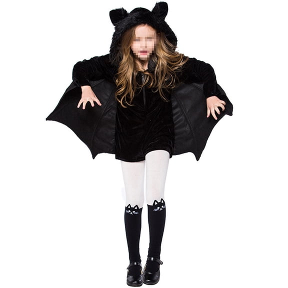 OUNONA Bat Costume, Black Polyester Dress up Season